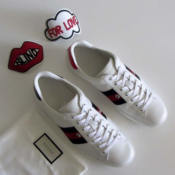 new GUCCI Ace Blind For Love sneakers 12 / 12.5 US - Picture 9 of 10